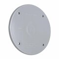 Hubbell Canada Electrical Box Cover, Round, Blank PBC300GYCN